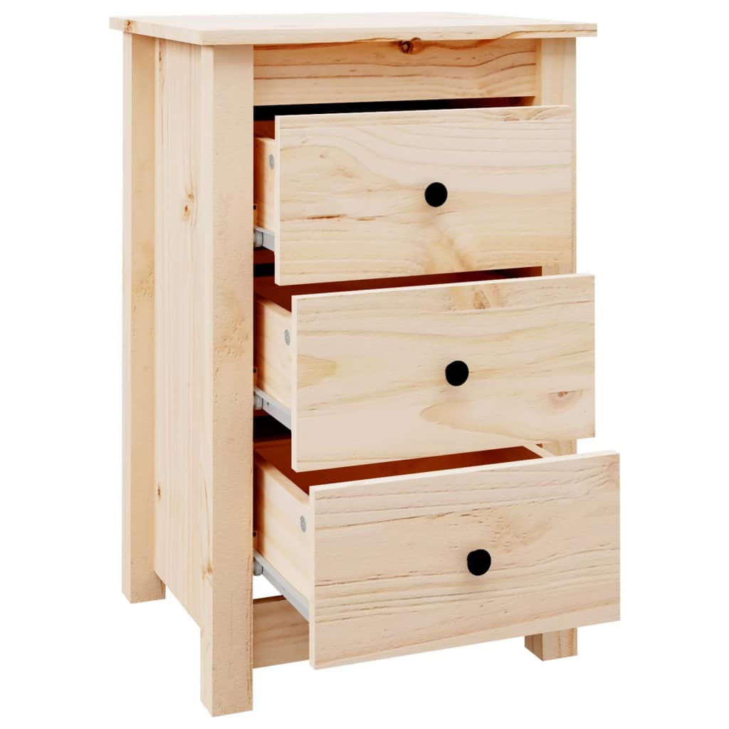 Bedside Cabinets 2 pcs 40x35x61.5 cm Solid Wood Pine