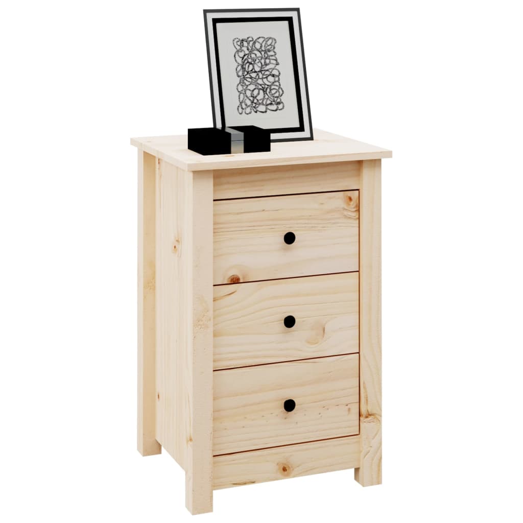 Bedside Cabinets 2 pcs 40x35x61.5 cm Solid Wood Pine