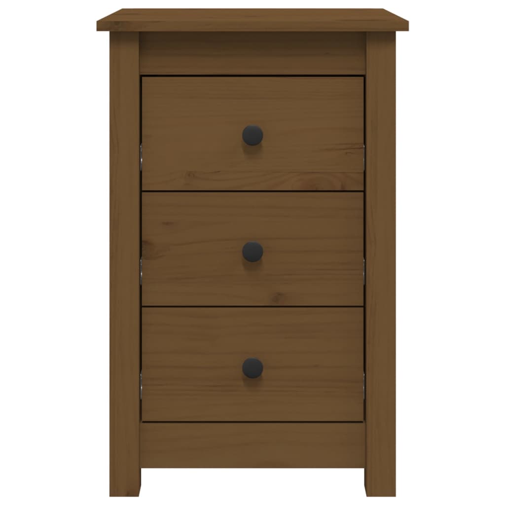 Bedside Cabinets 2 pcs Honey Brown 40x35x61.5 cm Solid Wood Pine