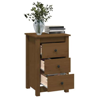 Bedside Cabinets 2 pcs Honey Brown 40x35x61.5 cm Solid Wood Pine