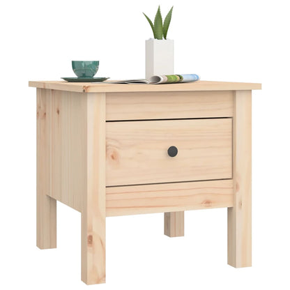 Side Table 40x40x39 cm Solid Wood Pine