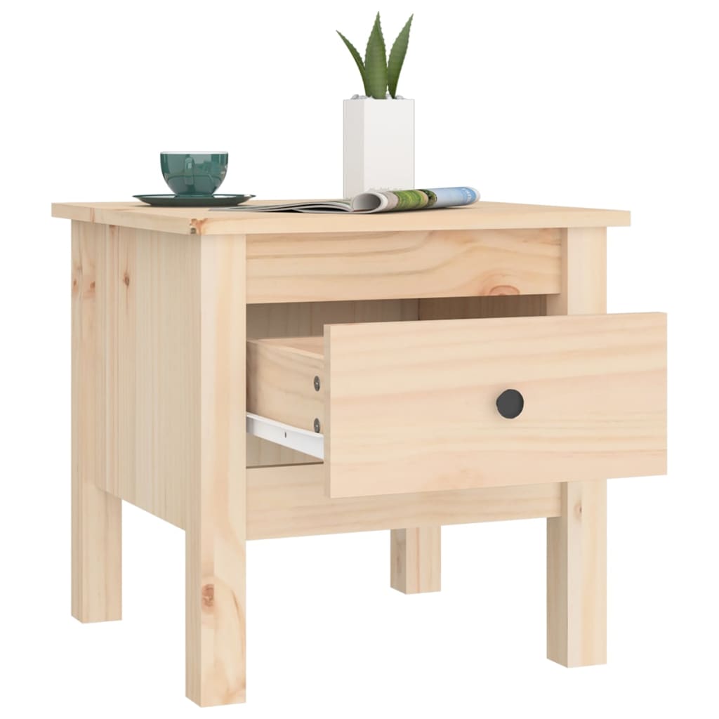 Side Table 40x40x39 cm Solid Wood Pine