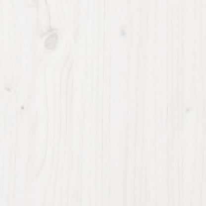 TV Cabinet White 74x35x44 cm Solid Wood Pine
