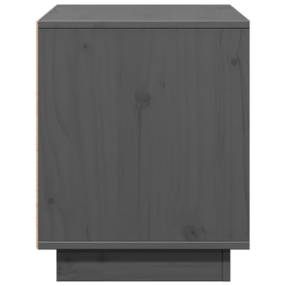 TV Cabinet Grey 74x35x44 cm Solid Wood Pine