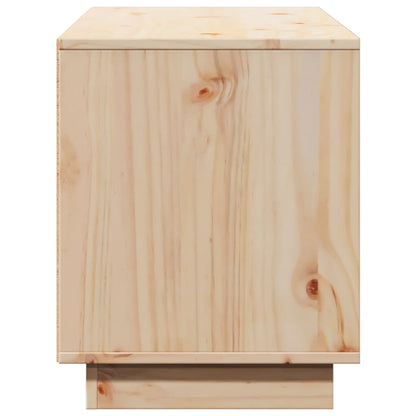 TV Cabinet 110.5x35x44 cm Solid Wood Pine