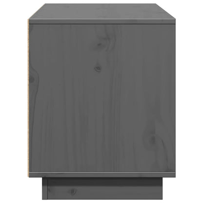 TV Cabinet Grey 110.5x35x44 cm Solid Wood Pine