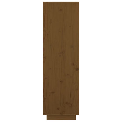 Highboard Honey Brown 74x35x117 cm Solid Wood Pine