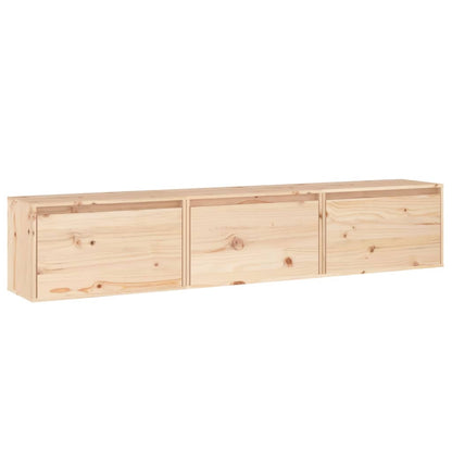 TV Cabinets 3 pcs Solid Wood Pine