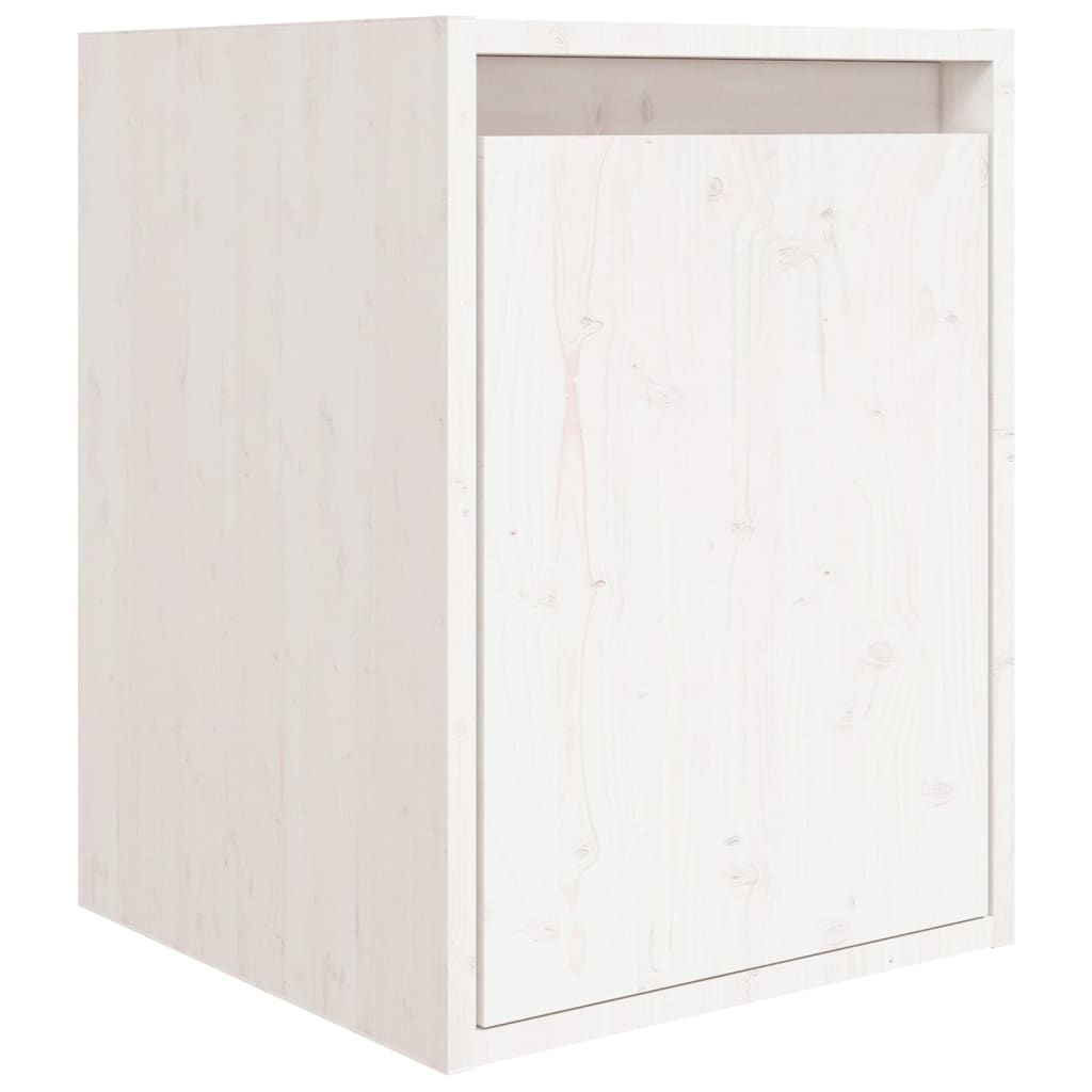 TV Cabinets 6 pcs White Solid Wood Pine