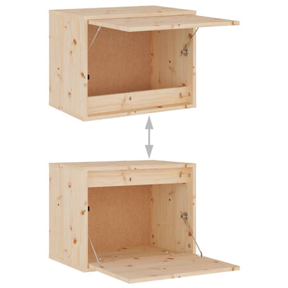 TV Cabinets 4 pcs Solid Wood Pine