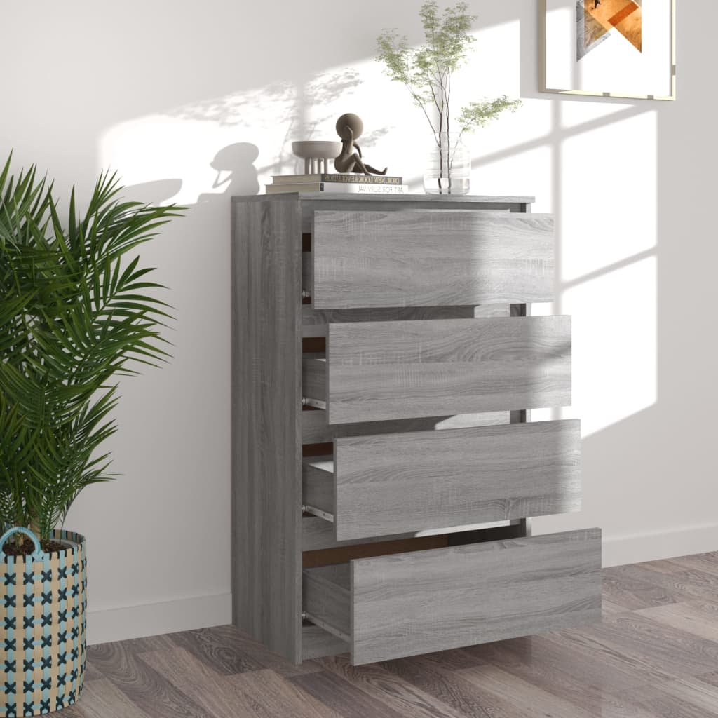 Sideboard Grey Sonoma 60x35x98.5 cm Engineered Wood