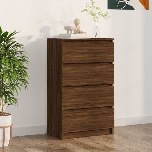 Sideboard Brown Oak 60x35x98.5 cm Engineered Wood
