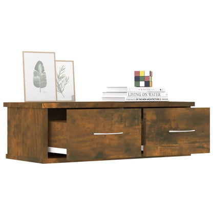 Wall Cabinet Smoked Oak 60x26x18.5 cm Engineered Wood