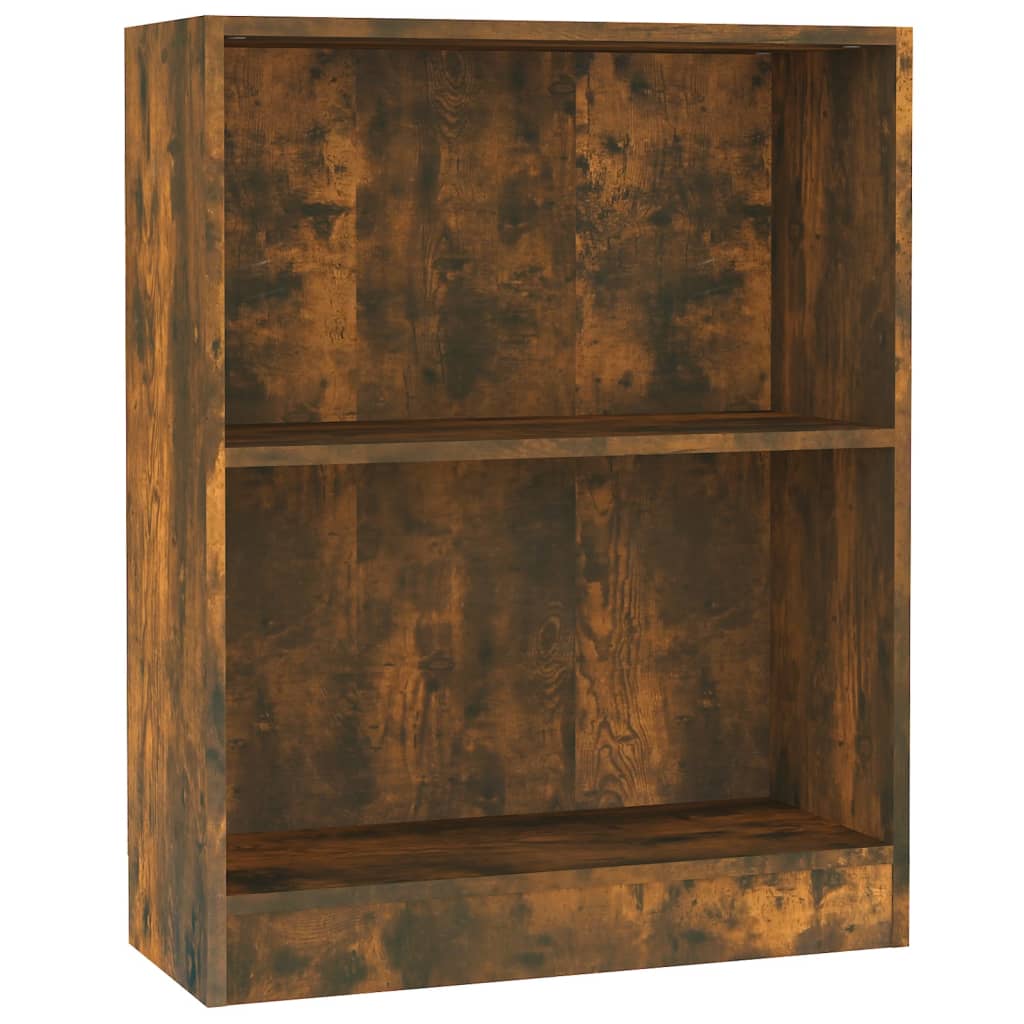 Bookshelf Smoked Oak 60x24x76 cm Engineered Wood