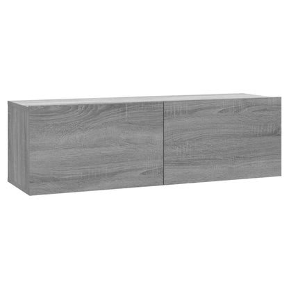 TV Wall Cabinet Grey Sonoma 100x30x30 cm Engineered Wood