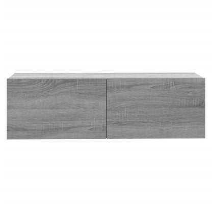 TV Wall Cabinet Grey Sonoma 100x30x30 cm Engineered Wood