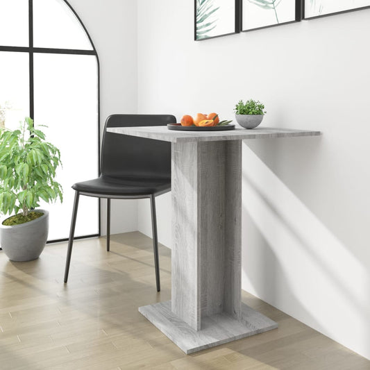 Bistro Table Grey Sonoma 60x60x75 cm Engineered Wood