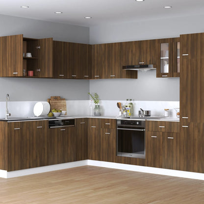 Hanging Cabinet Brown Oak Engineered Wood