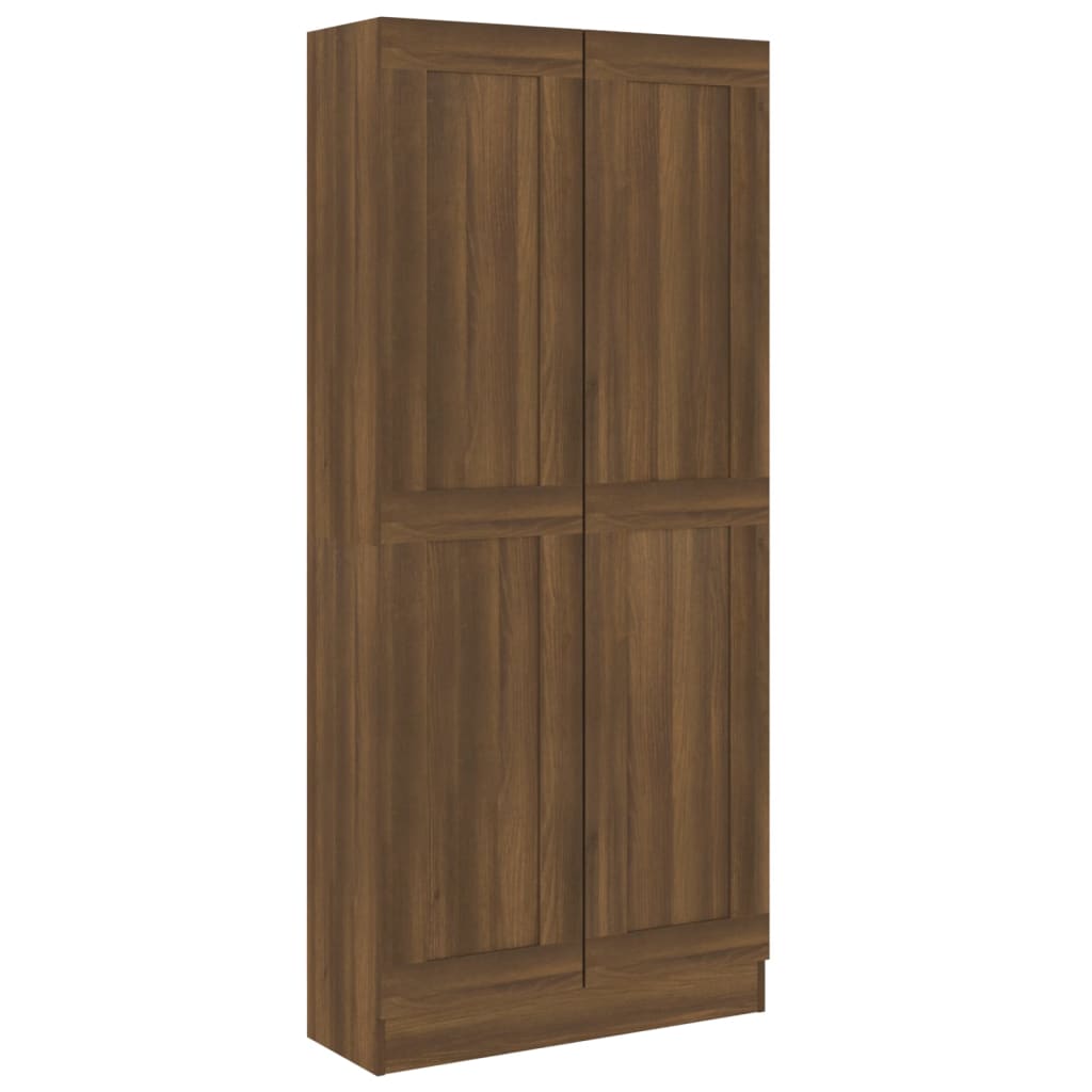 Book Cabinet Brown Oak 82.5x30.5x185.5 cm Engineered Wood