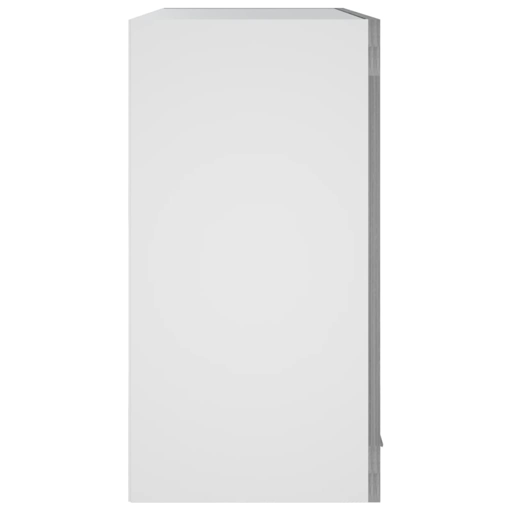 Hanging Glass Cabinet Grey Sonoma 60x31x60 cm Engineered Wood