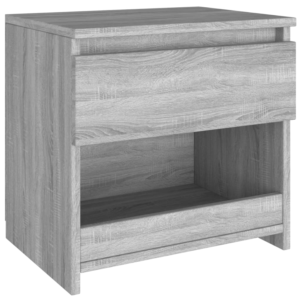 Bedside Cabinet Grey Sonoma 40x30x39 cm Engineered Wood