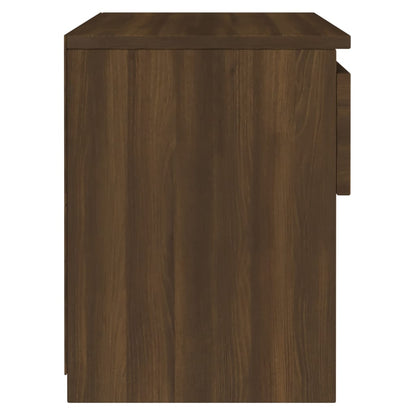 Bedside Cabinets 2 pcs Brown Oak 40x30x39 cm Engineered Wood