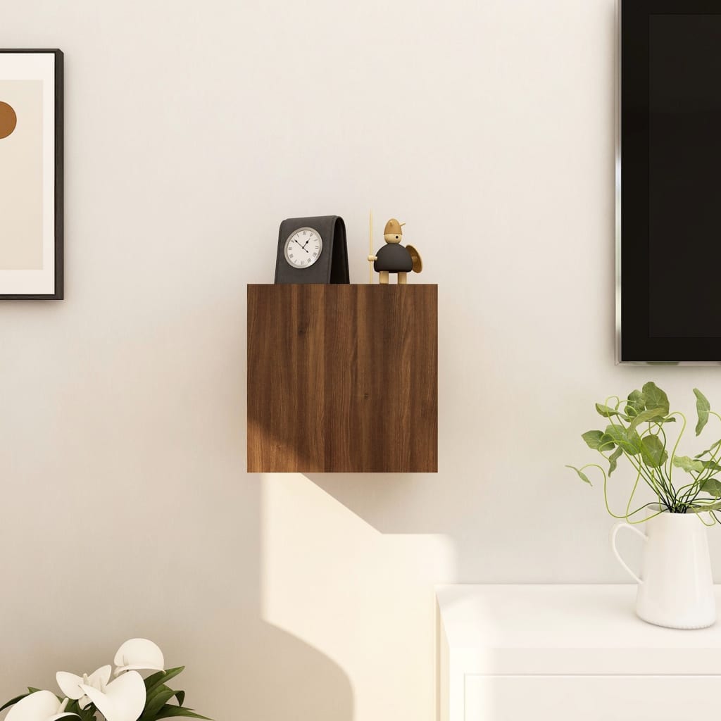 Wall Mounted TV Cabinet Brown Oak 30.5x30x30 cm