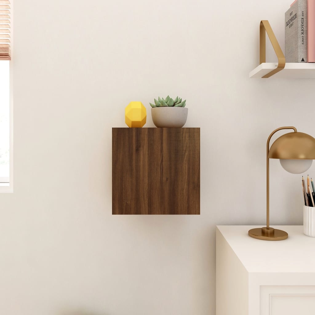 Wall Mounted TV Cabinet Brown Oak 30.5x30x30 cm