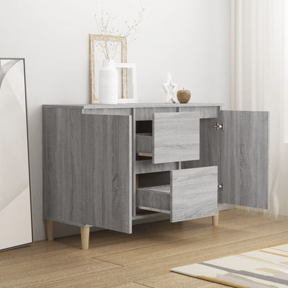 Sideboard Grey Sonoma 103.5x35x70 cm Engineered Wood