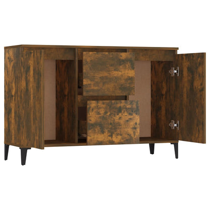 Sideboard Smoked Oak 102x35x70 cm Engineered Wood