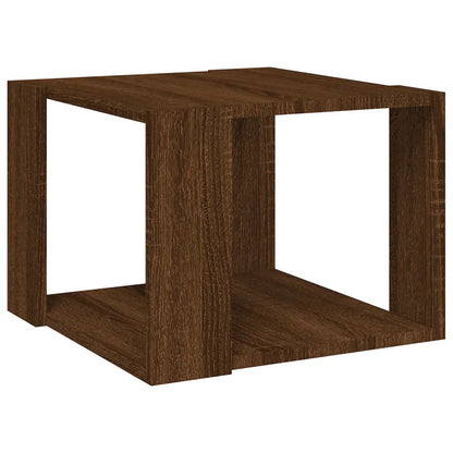 Coffee Table Brown Oak 40x40x30 cm Engineered Wood