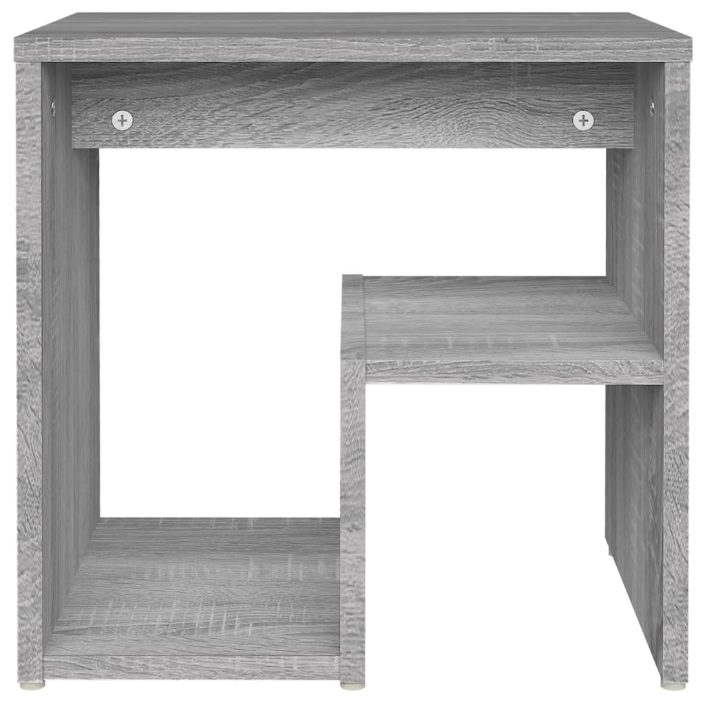 Bed Cabinet Grey Sonoma 40x30x40 cm Engineered Wood