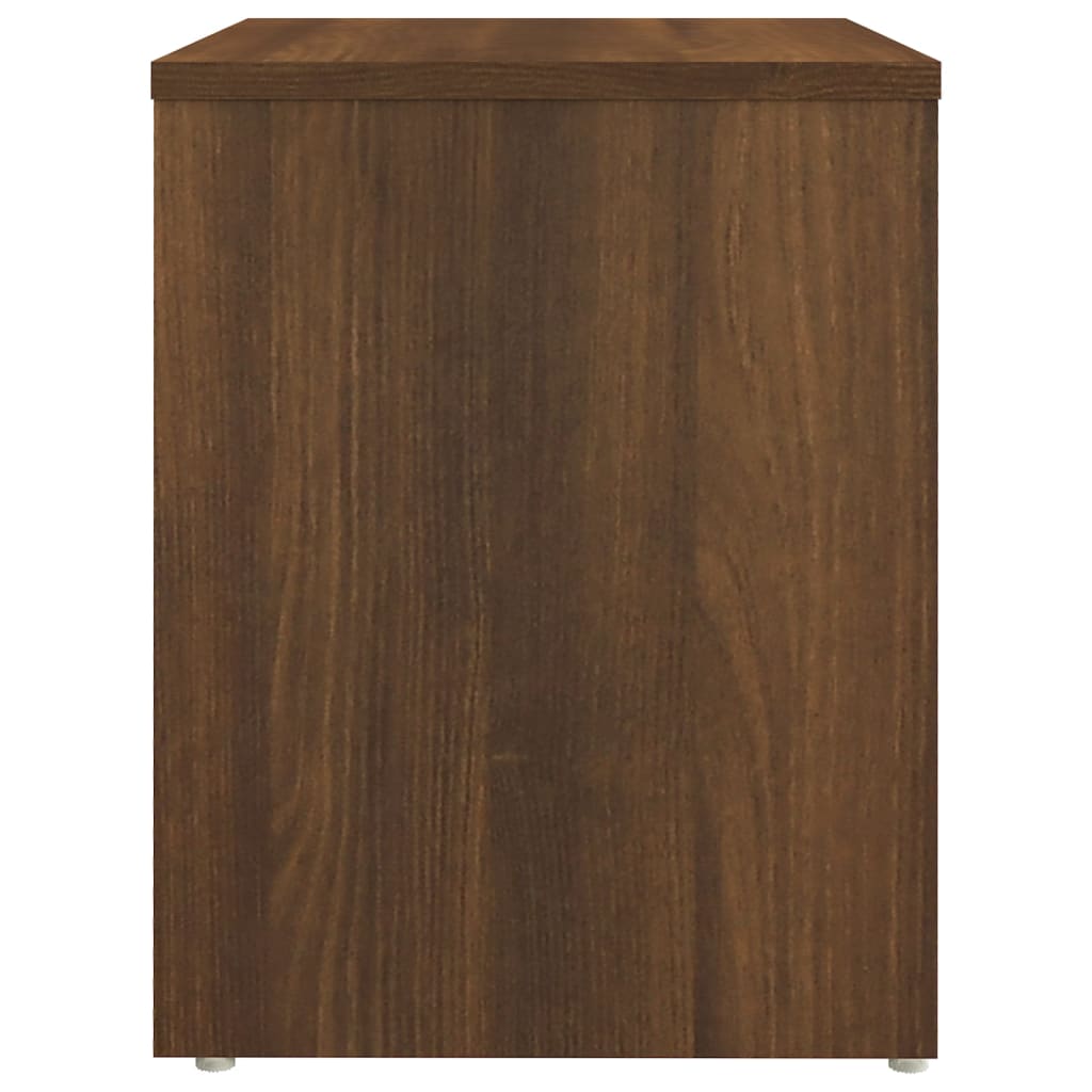 Bed Cabinet Brown Oak 40x30x40 cm Engineered Wood