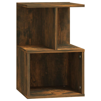 Bedside Cabinet Smoked Oak 35x35x55 cm Engineered Wood