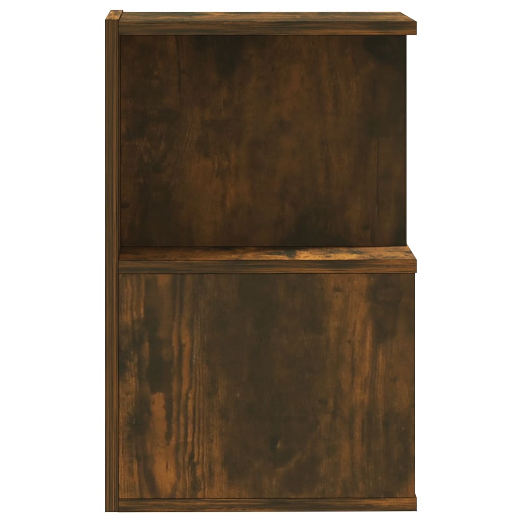 Bedside Cabinet Smoked Oak 35x35x55 cm Engineered Wood