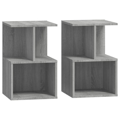 Bedside Cabinets 2 pcs Grey Sonoma 35x35x55 cm Engineered Wood