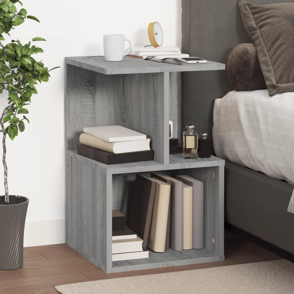 Bedside Cabinets 2 pcs Grey Sonoma 35x35x55 cm Engineered Wood