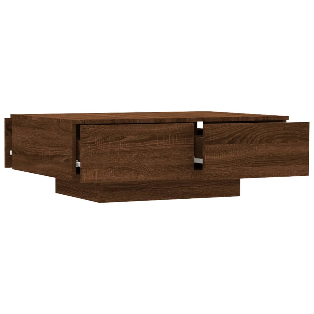 Coffee Table Brown Oak 90x60x31 cm Engineered Wood