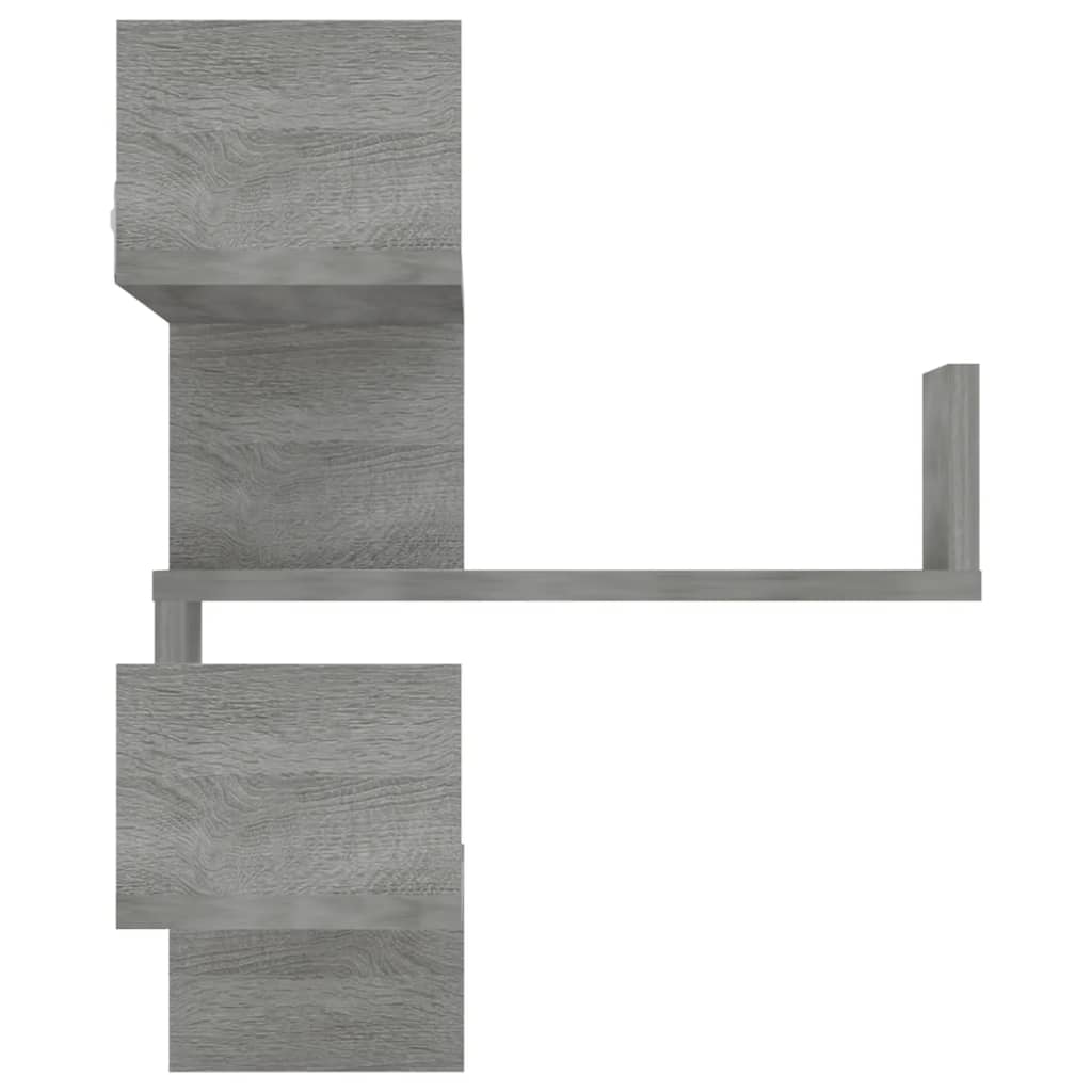 Wall Corner Shelf Grey Sonoma 40x40x50 cm Engineered Wood