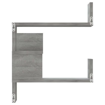 Wall Corner Shelf Grey Sonoma 40x40x50 cm Engineered Wood