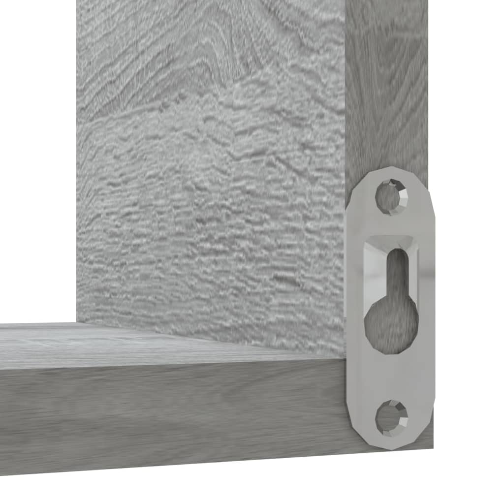 Wall Corner Shelf Grey Sonoma 40x40x50 cm Engineered Wood