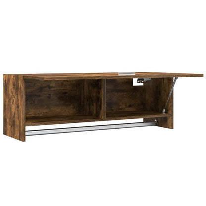 Wardrobe Smoked Oak 100x32.5x35 cm Engineered Wood