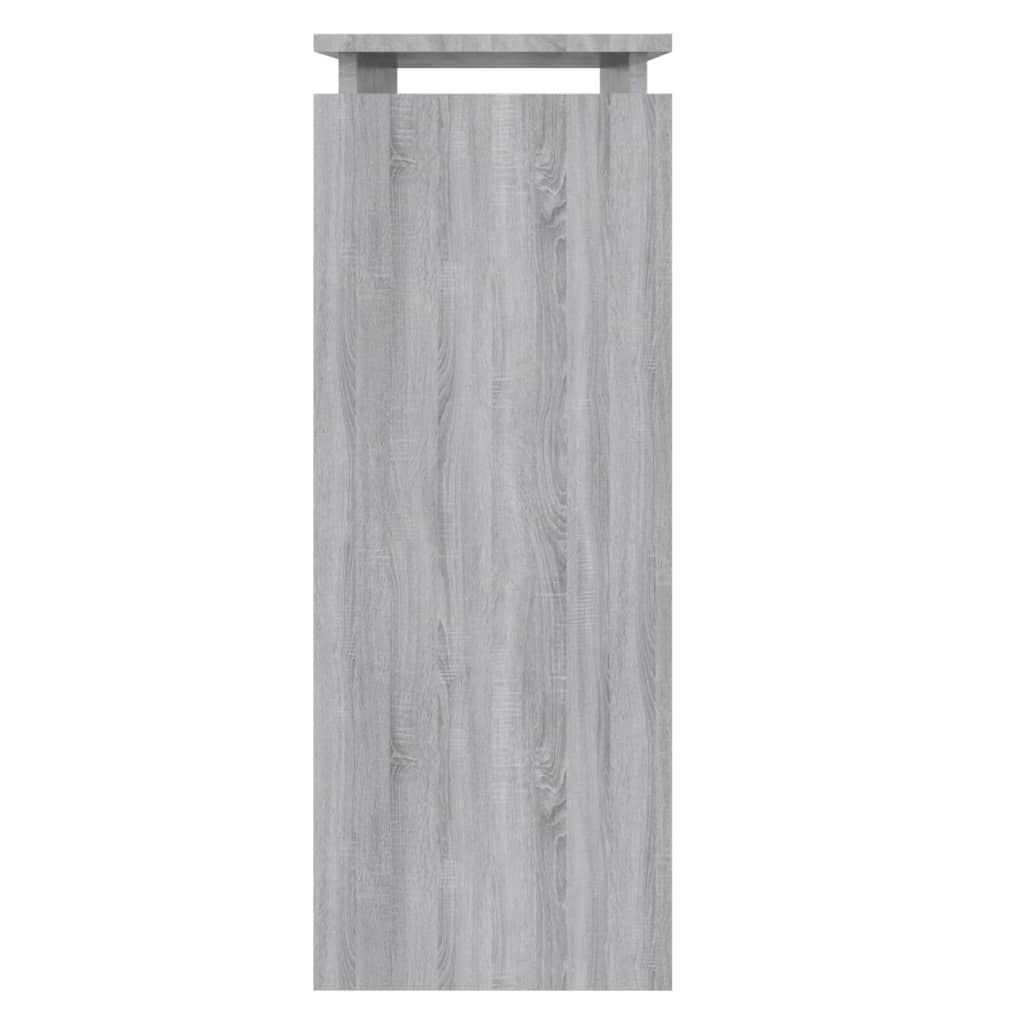 Console Table Grey Sonoma 80x30x80 cm Engineered Wood