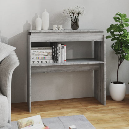 Console Table Grey Sonoma 80x30x80 cm Engineered Wood