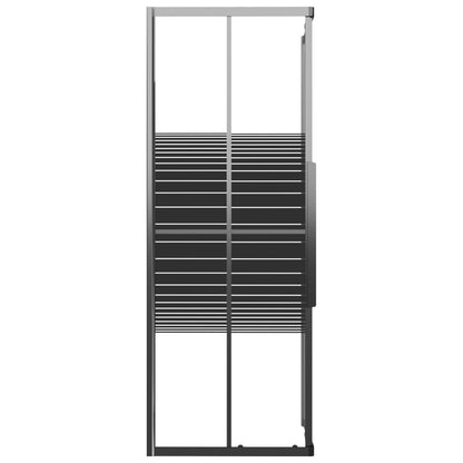 Stripe Shower Cabin ESG 70x70x180 cm Black