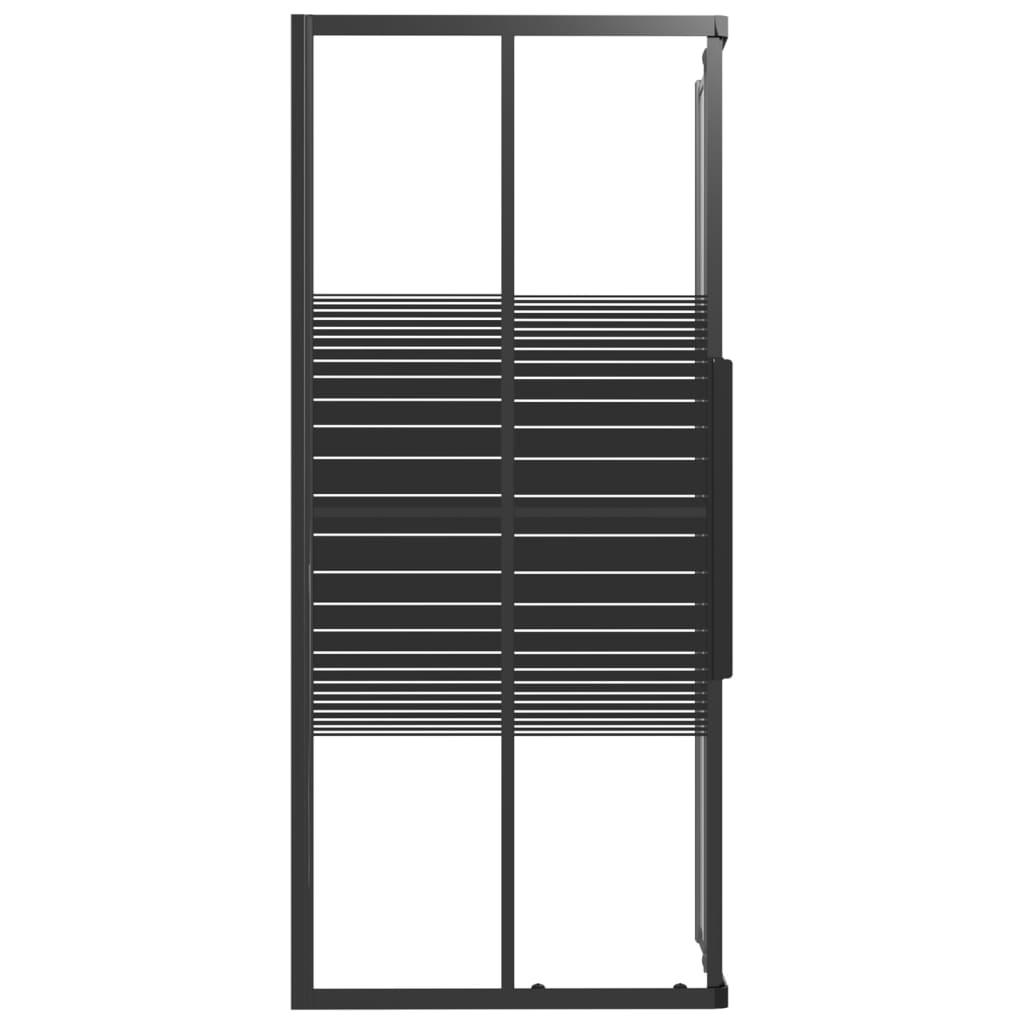 Stripe Shower Cabin ESG 80x70x180 cm Black