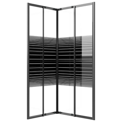 Stripe Shower Cabin ESG 80x70x180 cm Black