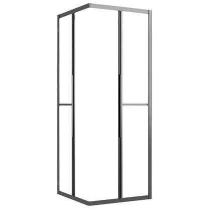 Shower Cabin Frosted ESG 80x80x180 cm Black