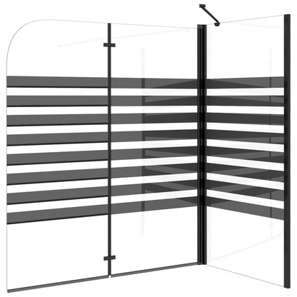 Stripe Bath Enclosure 120x68x130 cm Tempered Glass