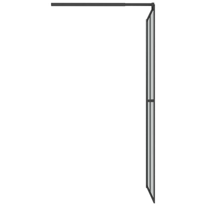 Walk-in Shower Screen 80x195 cm Dark Tempered Glass